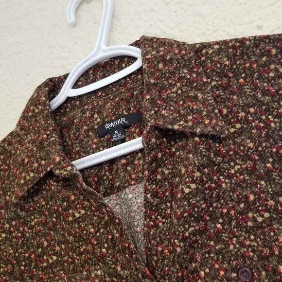Krazy Kat Corduroy Style Button-Up - Picture 3 of 5
